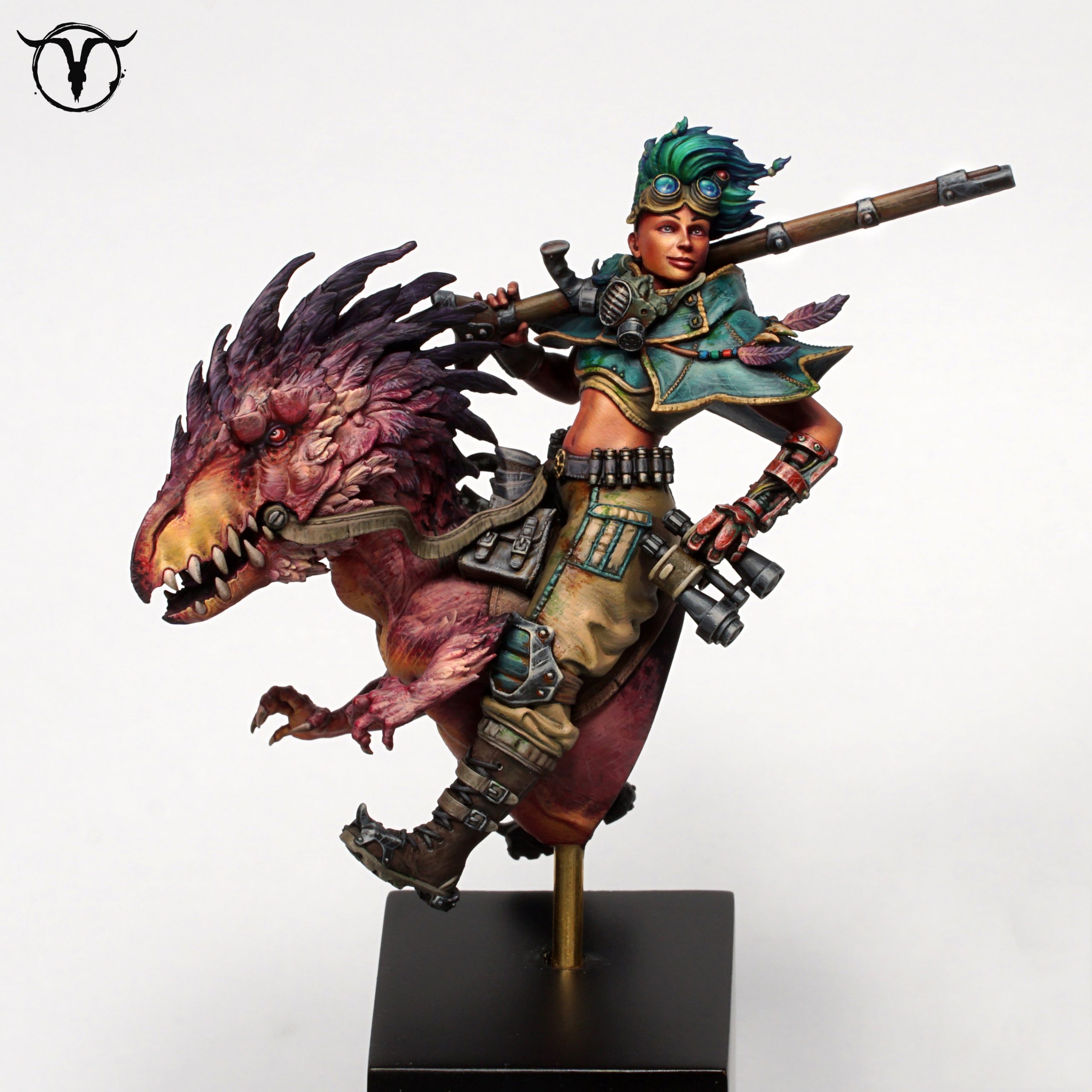 Akelarre Models Leah Falkenwrath Raptor Rider figurine