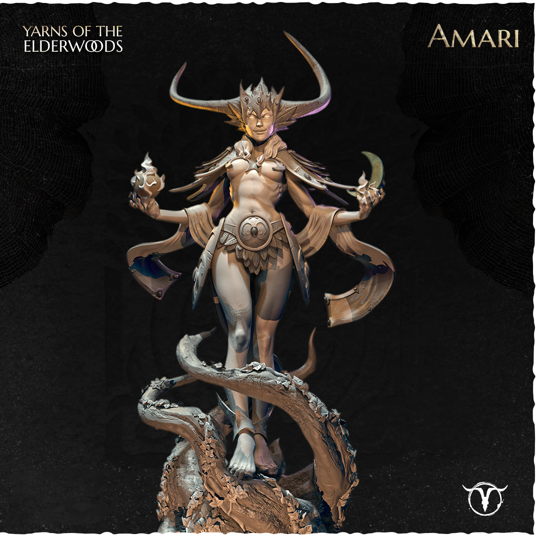 Akelarre Amari 75mm figurine résine déesse nature