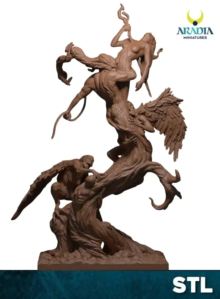 Aradia Minis Dante Tree of Suicides fichier STL décor