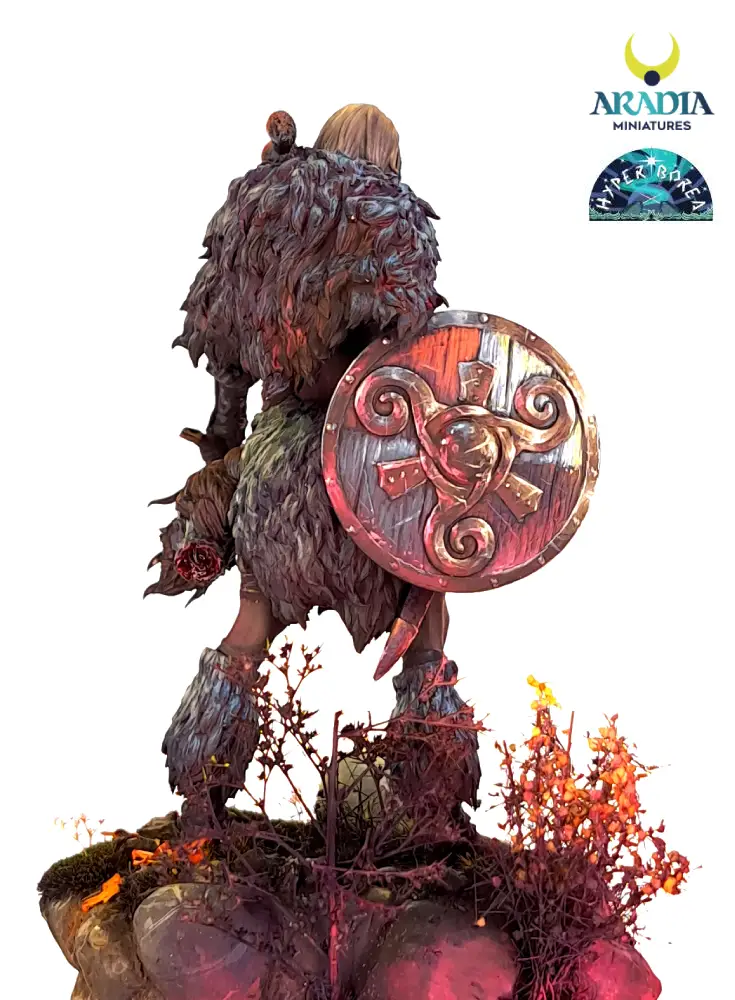 Aradia Minis Hyperborea Triskel figurine résine guerrière