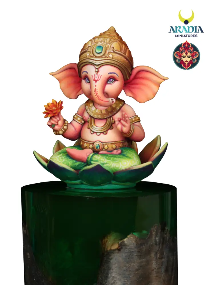 Kali Yuga Ganapati figurine en résine à peindre