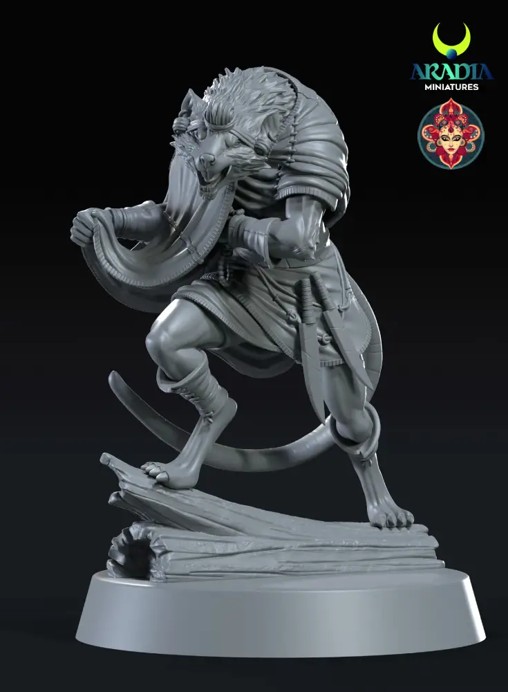 Aradia Minis Kali Yuga Mushika figurine résine à peindre