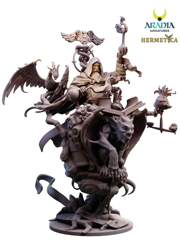 Aradia Hermetica Mejnour the Alchemist figurine résine alchimiste