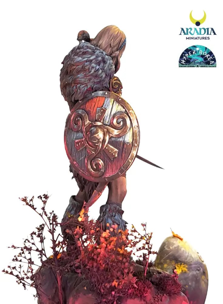 Aradia Minis Hyperborea Triskel figurine résine guerrière