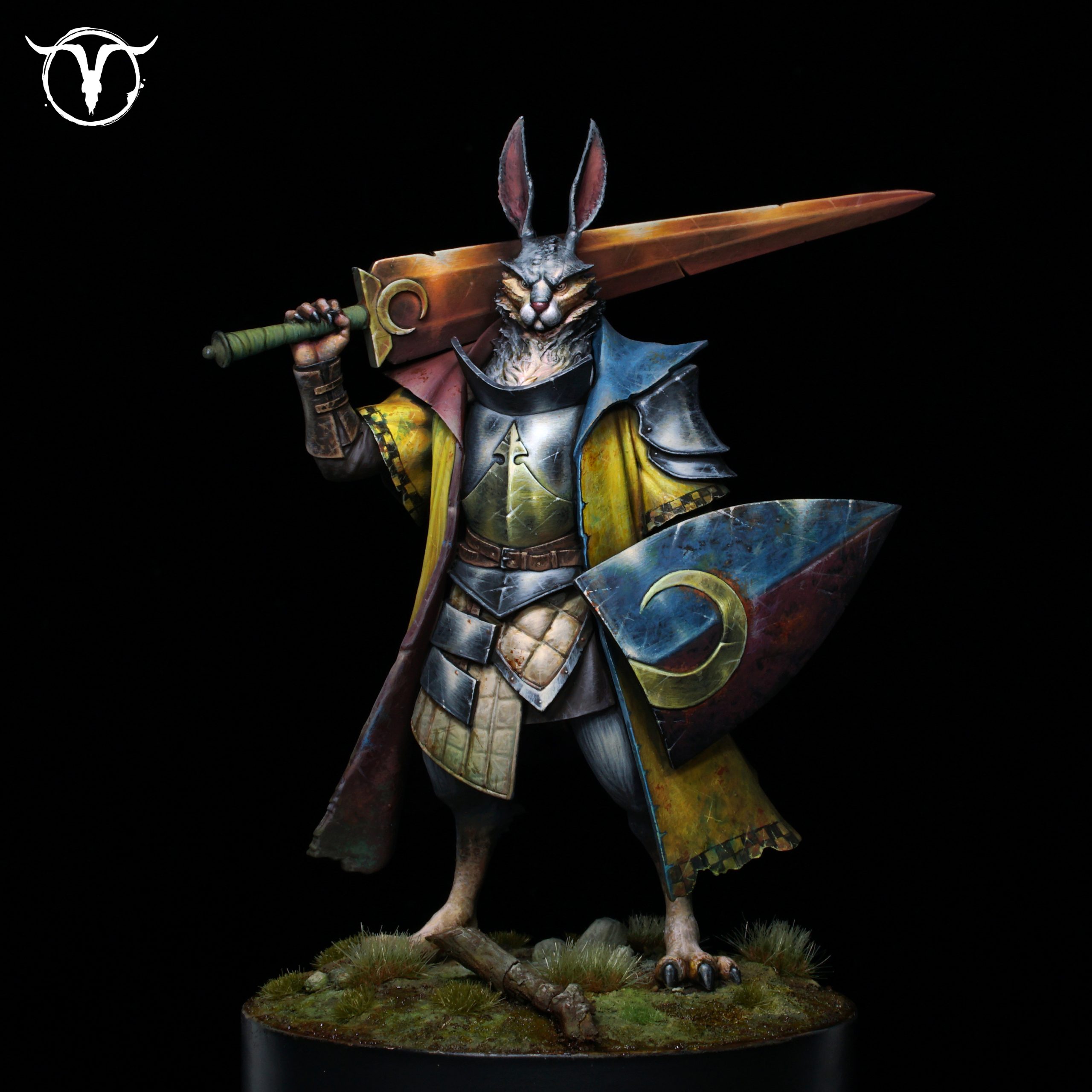 Akelarre Models Skillax Champion Caernaborg figurine 80mm résine