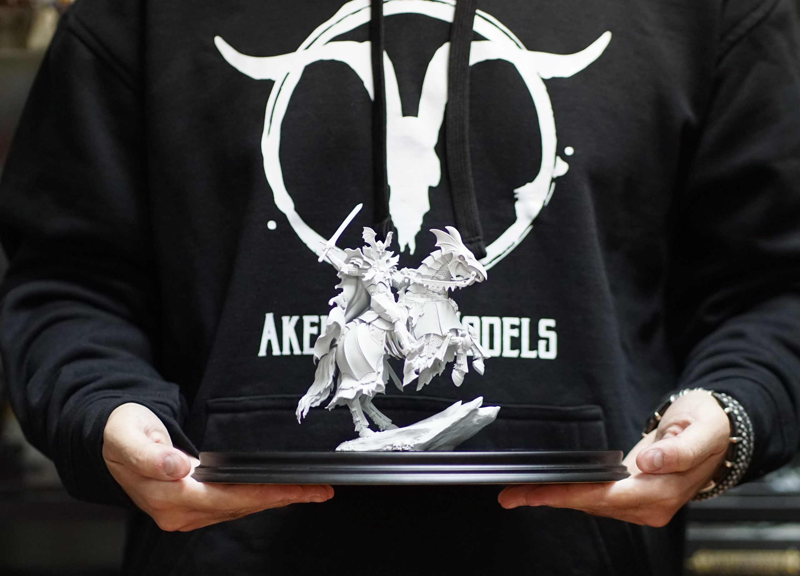 Akelarre Models Mounted Dracul Lord Undead figurine résine 80mm