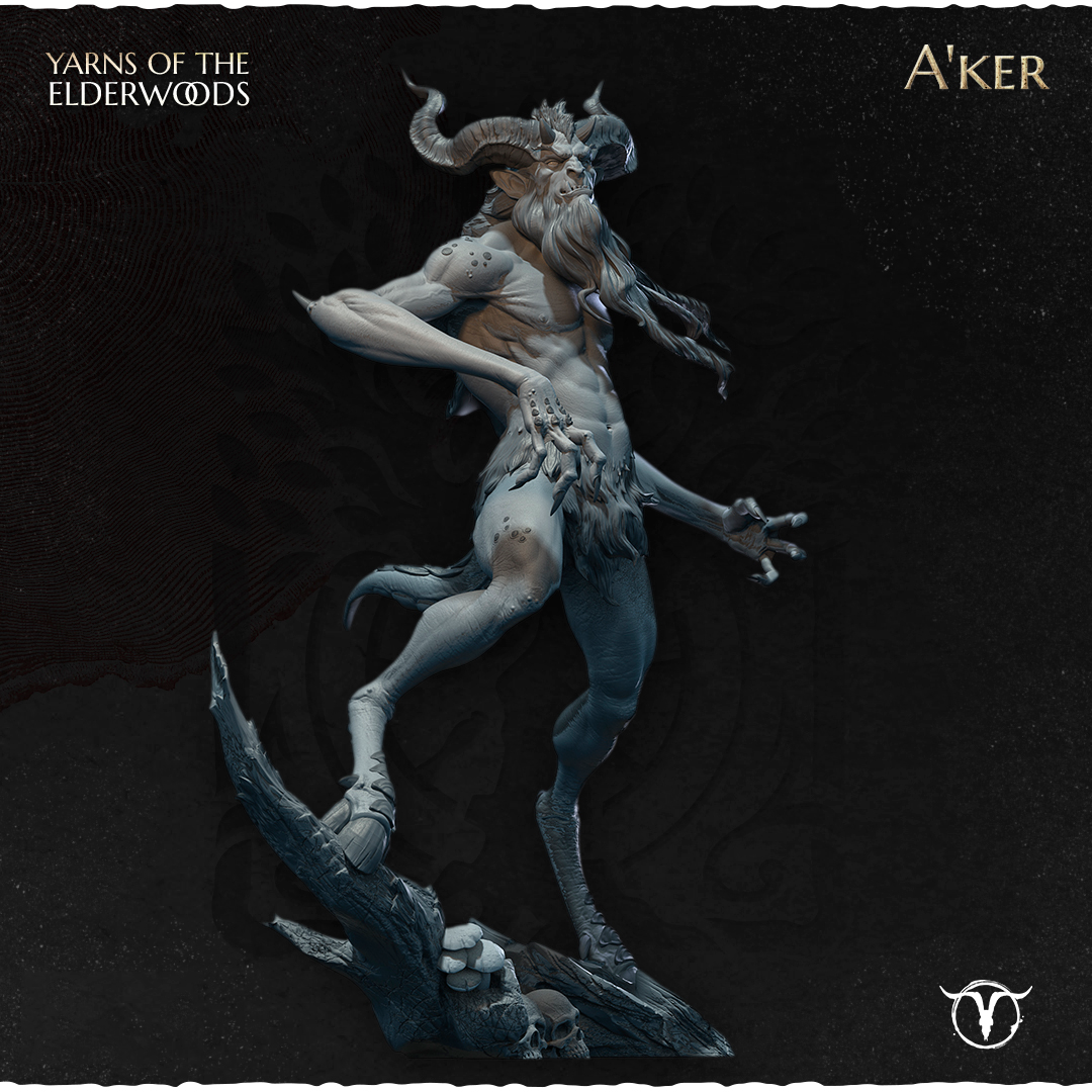 Akelarre A’ker 75mm figurine résine esprit bouc