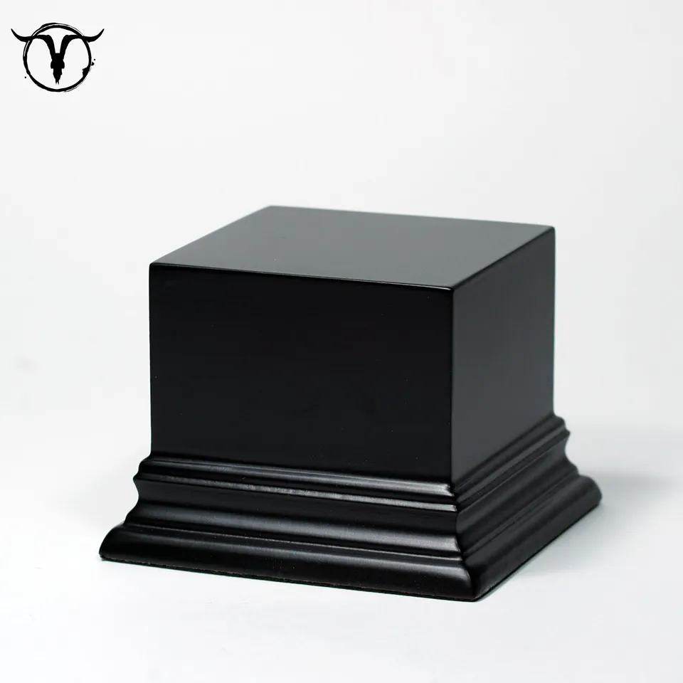 Akelarre Models Plinths socle bois noir 65x65mm 60mm