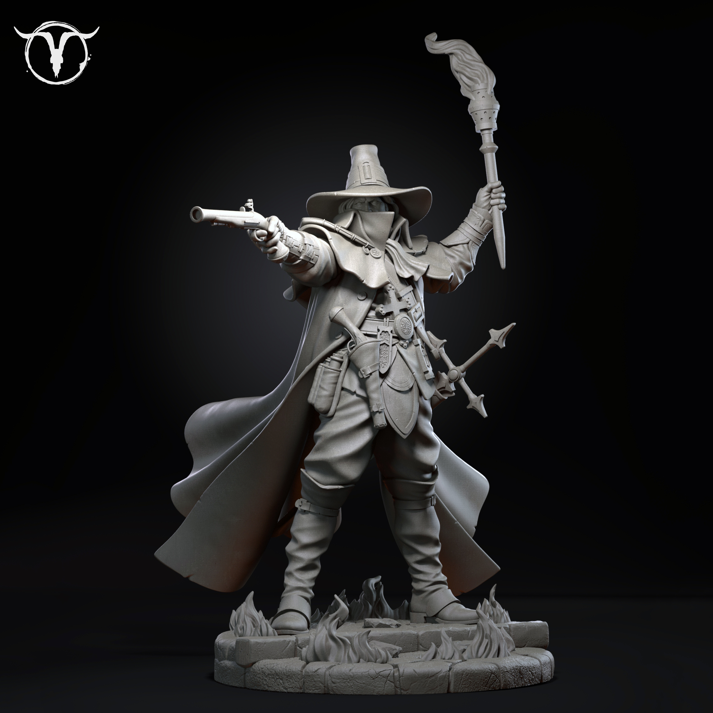 Akelarre Models 75/80 mm Vicktor Darkbane figurine résine 80mm