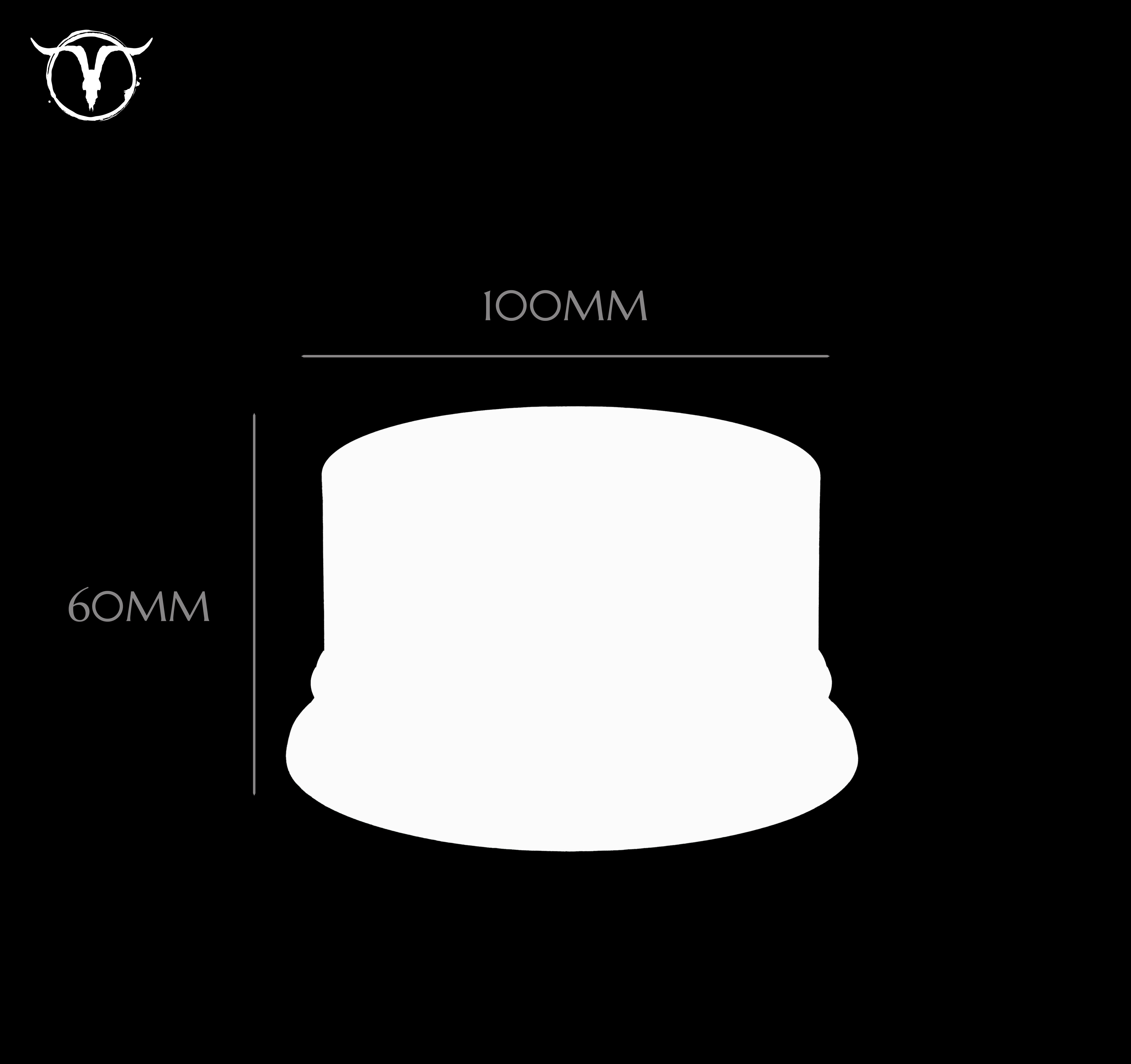 Akelarre Plinths socle bois rond noir 100mm
