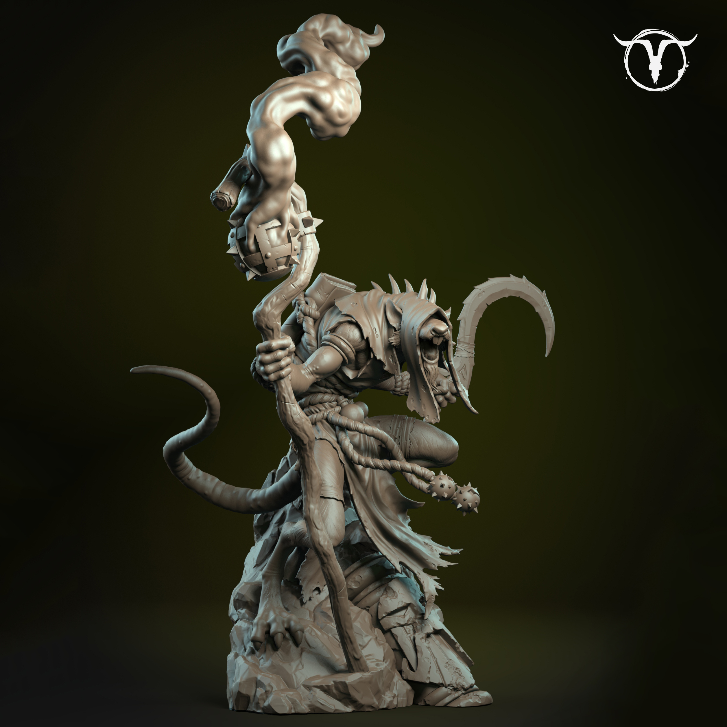 Akelarre 75/80 mm Murktail Nezumi figurine résine normale