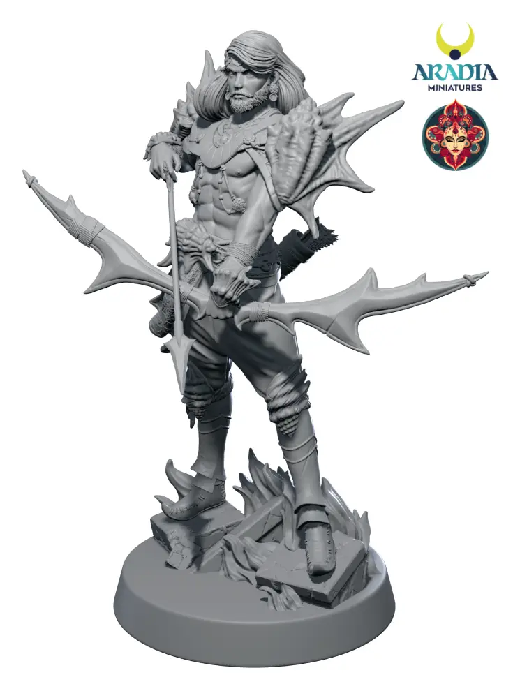 Kali Yuga Arjuna figurine en résine à peindre