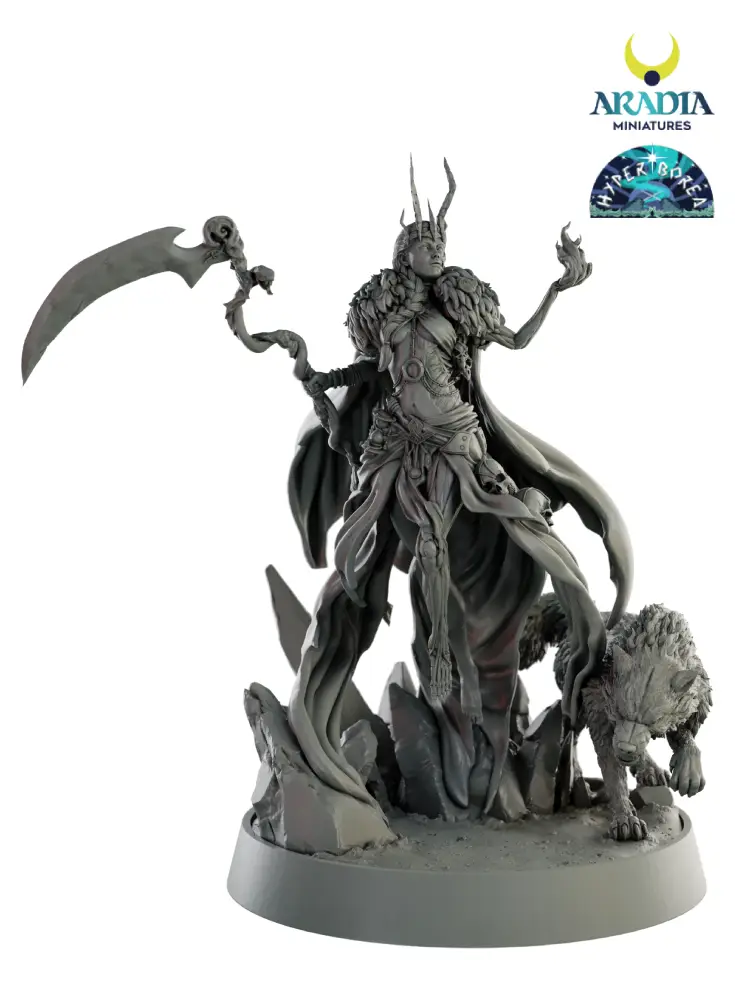 Aradia Minis Hyperborea Hel figurine résine déesse nordique