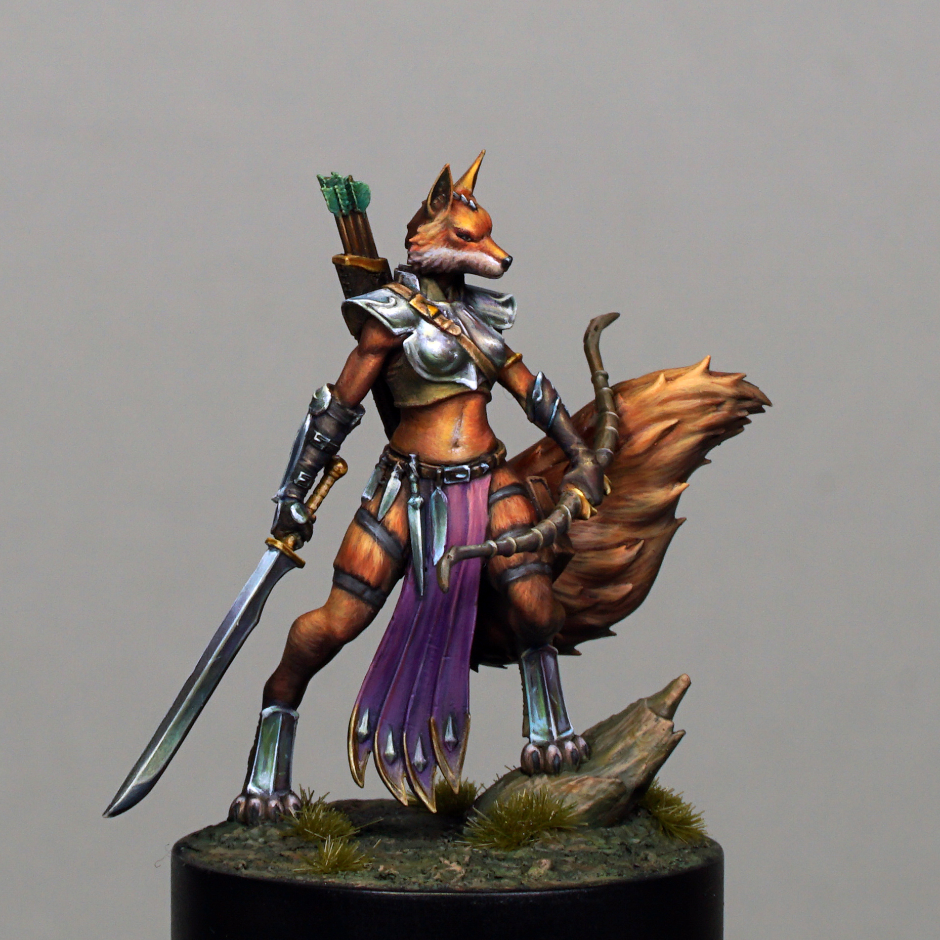 Akelarre Models Nyx Huntress figurine résine 35 mm