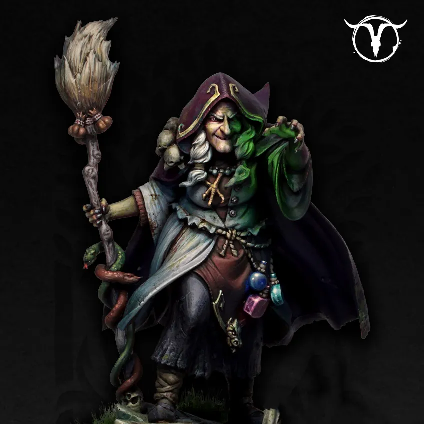 Akelarre Models 75/80 mm Ira figurine sorcière 75mm résine