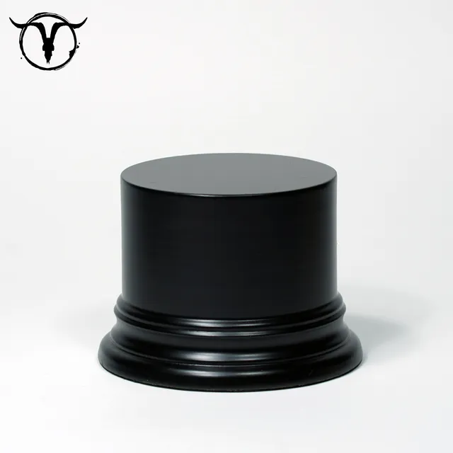 Akelarre Models Plinths base bois noire ronde 70mm socle