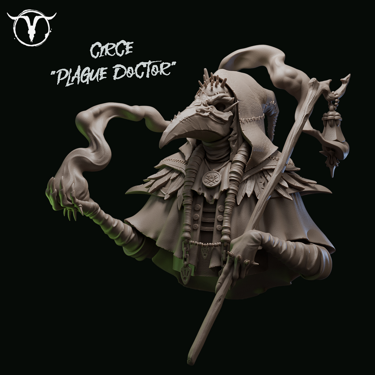 Akelarre Models Busts buste Circe Plague Doctor résine