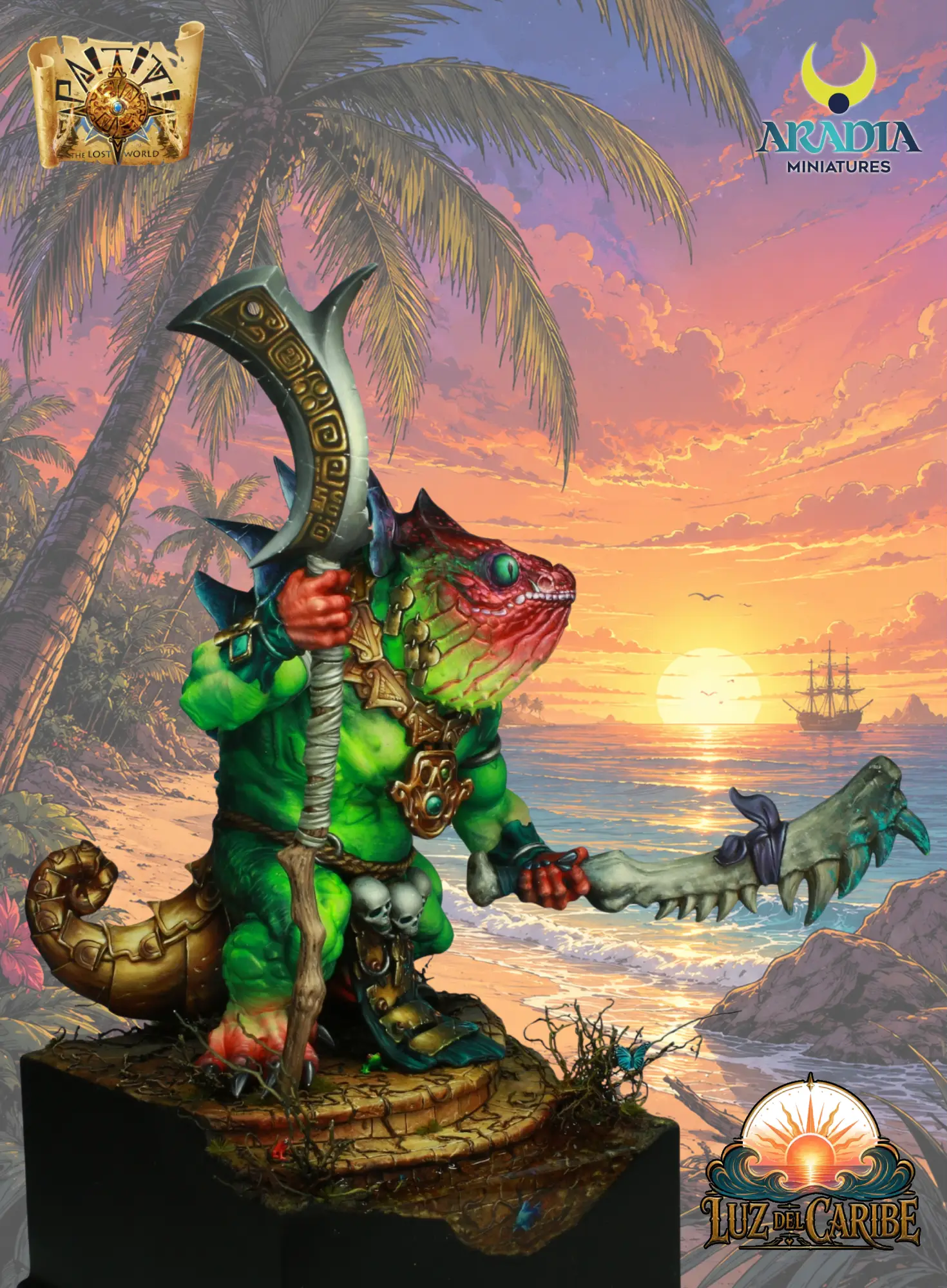 Aradia Classic Fantasy Chamaleogre figurine résine ogre