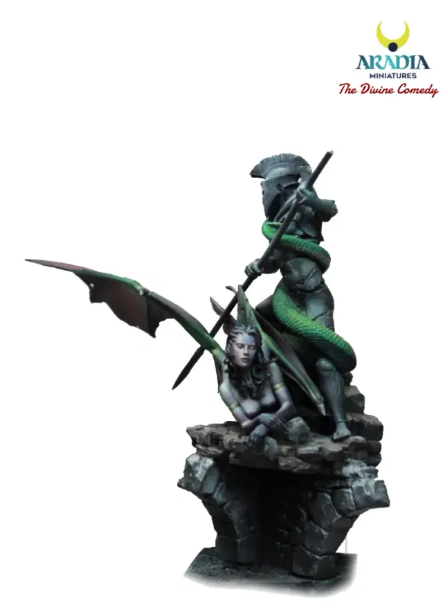 Aradia Minis Dante's Divine Comedy Gorgon’s Cave figurine résine