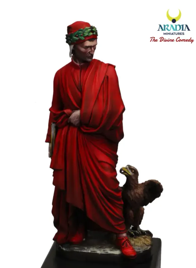 Aradia Minis Divine Comédie Dante Alighieri figurine résine poète