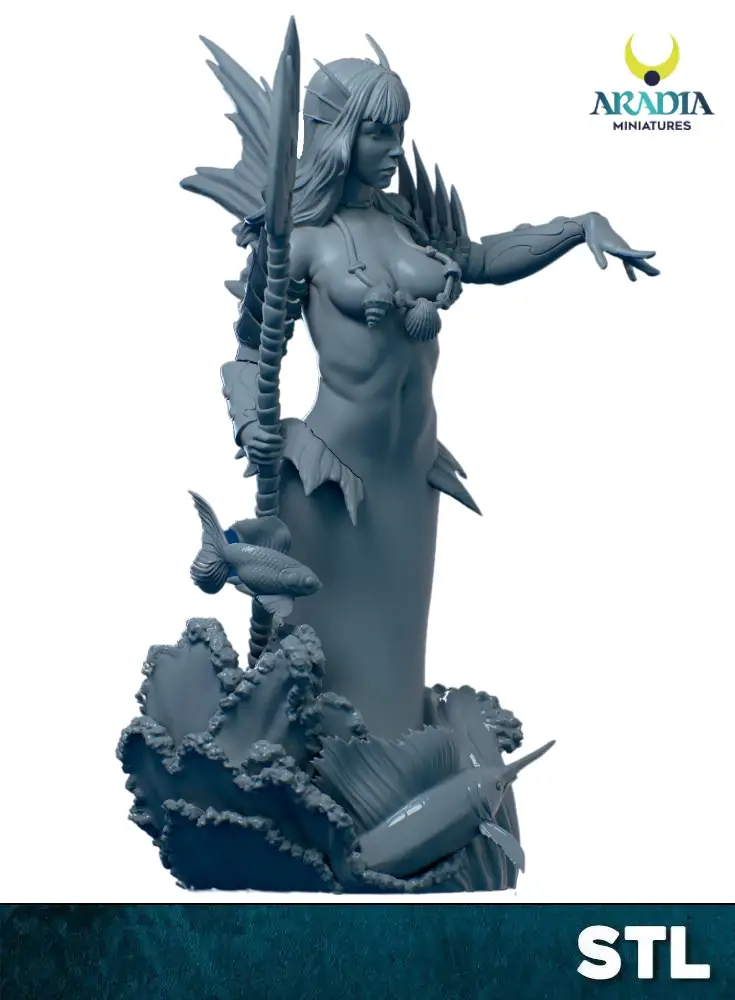 Aradia Minis Ocean Naulei Mermaid fichier STL sirène