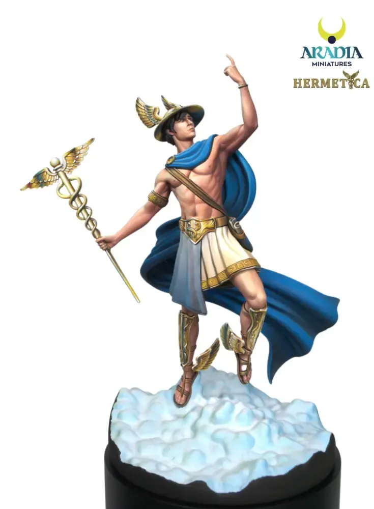 Aradia Hermetica Hermes figurine en résine messager à peindre