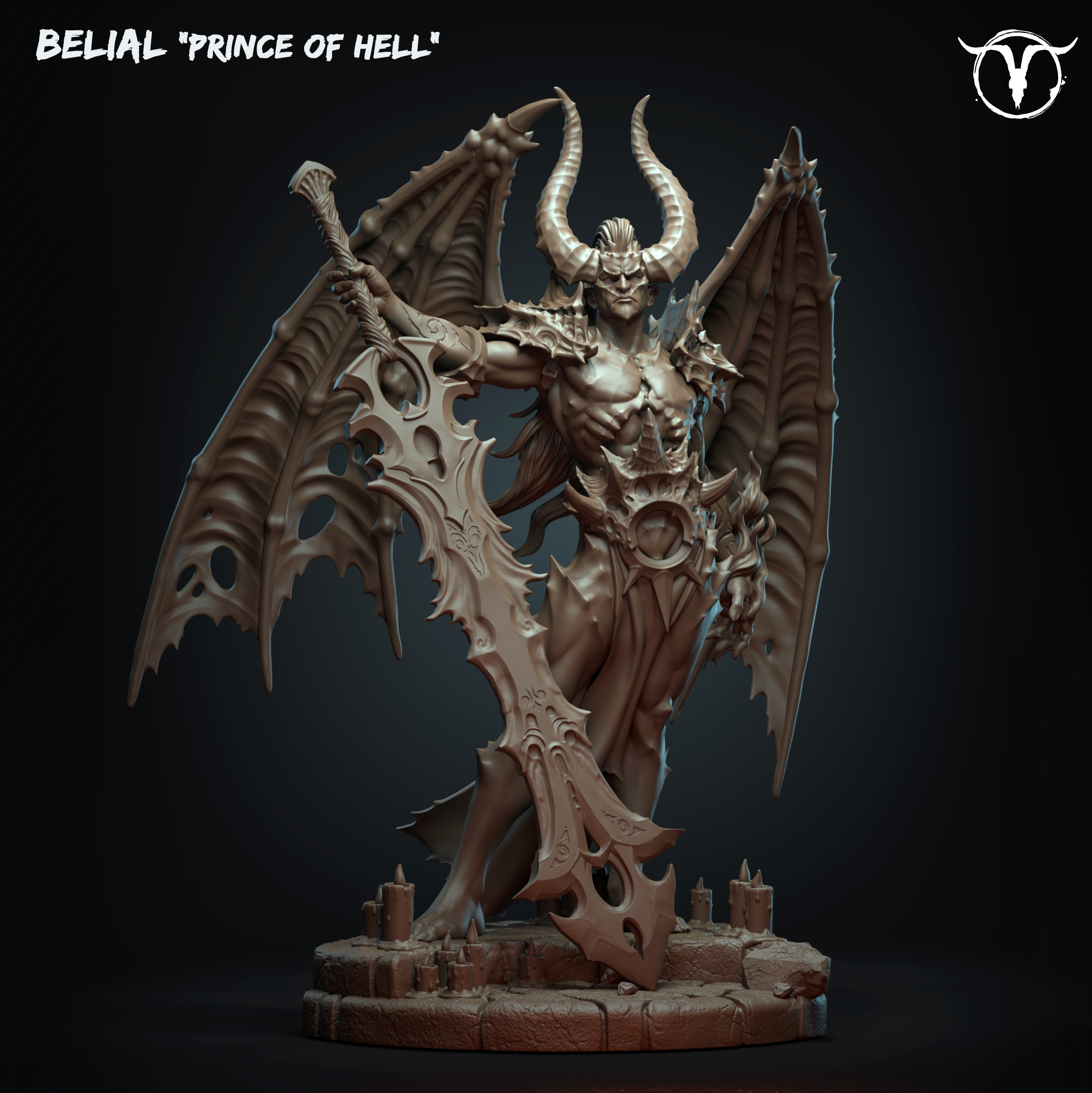 Akelarre Models Belial Prince of Hell figurine résine 75mm