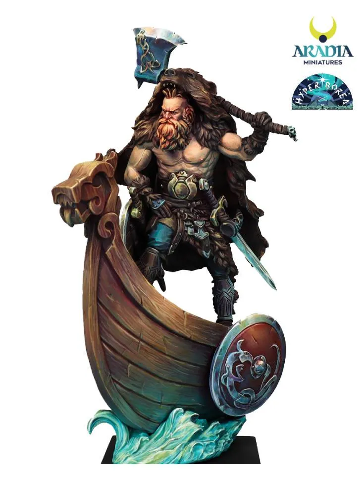 Hyperborea Olafur figurine résine à peindre barbare