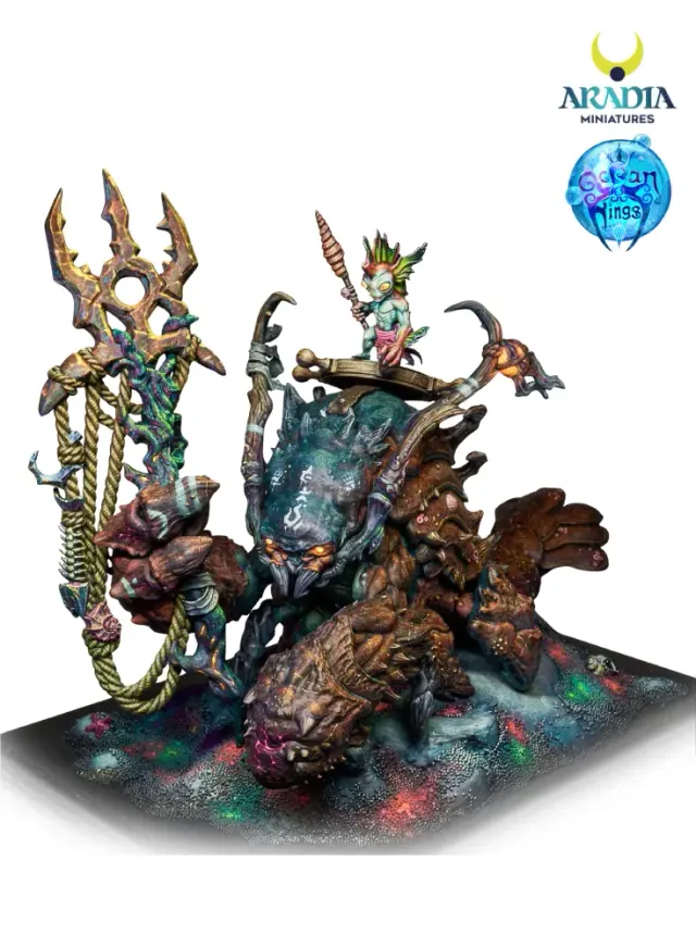 Aradia Minis Ocean Kings Seismara troll figurine résine