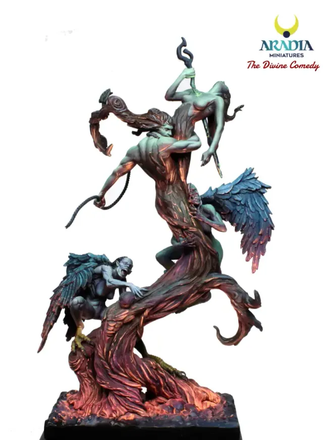 Aradia Minis Dante's Divine Comedy Tree of Suicides figurine résine