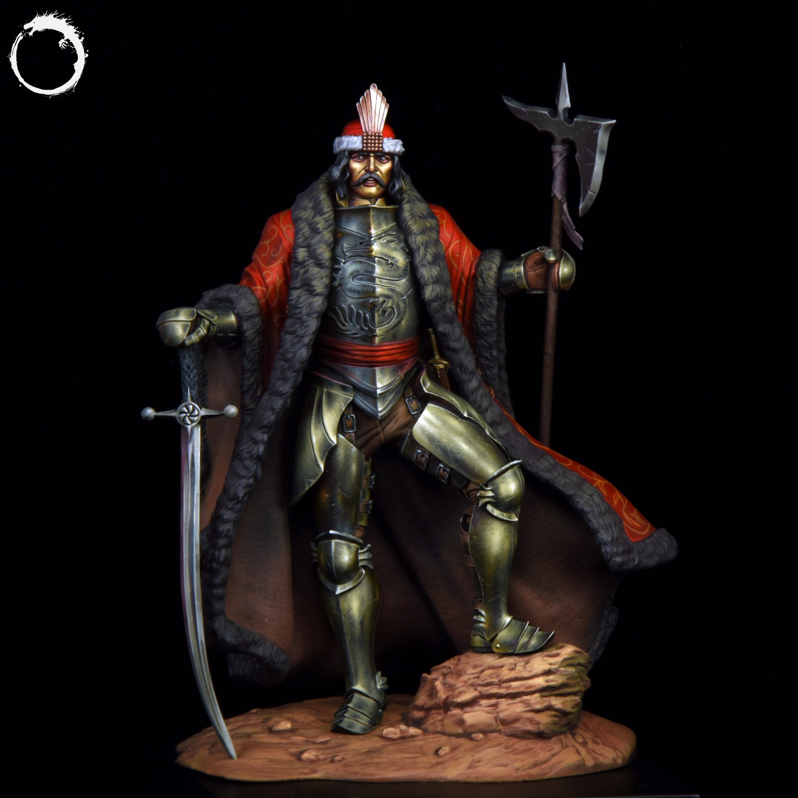 Akelarre Models 75/80 mm Vlad Tepes figurine résine 80mm deux têtes