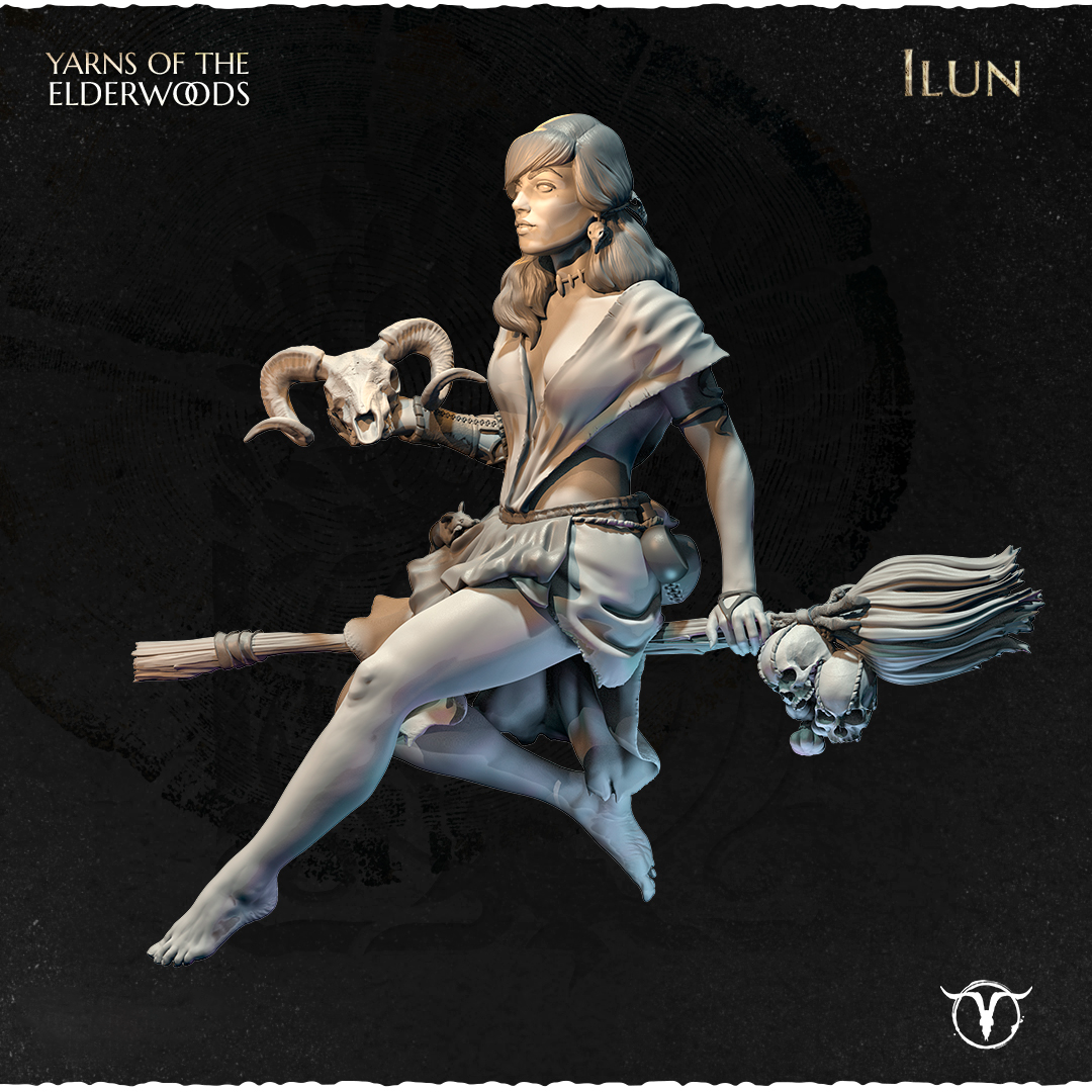 Akelarre Models Ilun 75mm figurine en résine sorcière