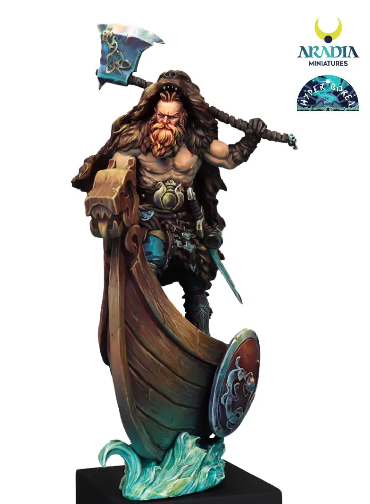 Hyperborea Olafur figurine résine à peindre barbare