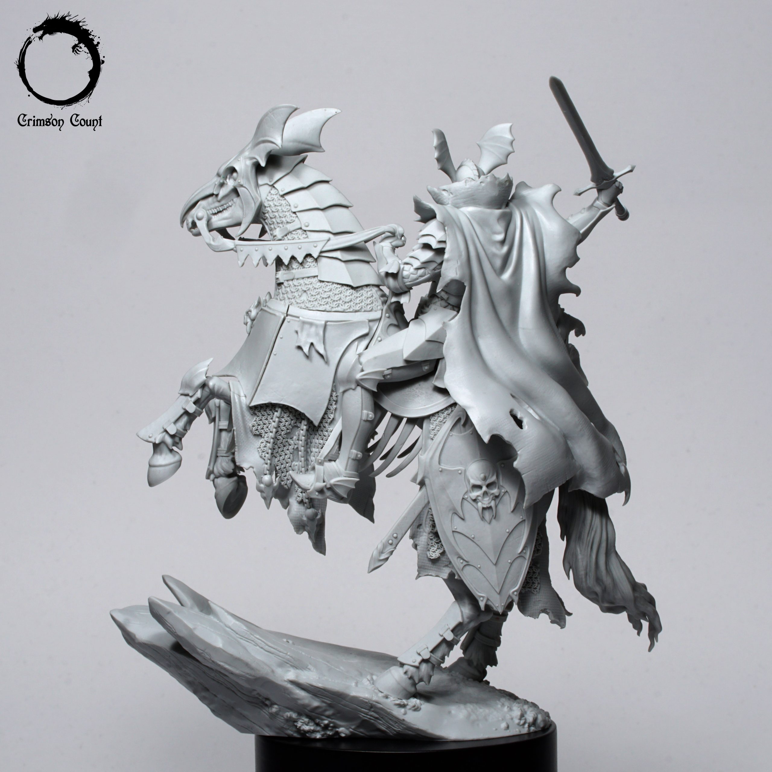 Akelarre Models Mounted Dracul Lord Undead figurine résine 80mm