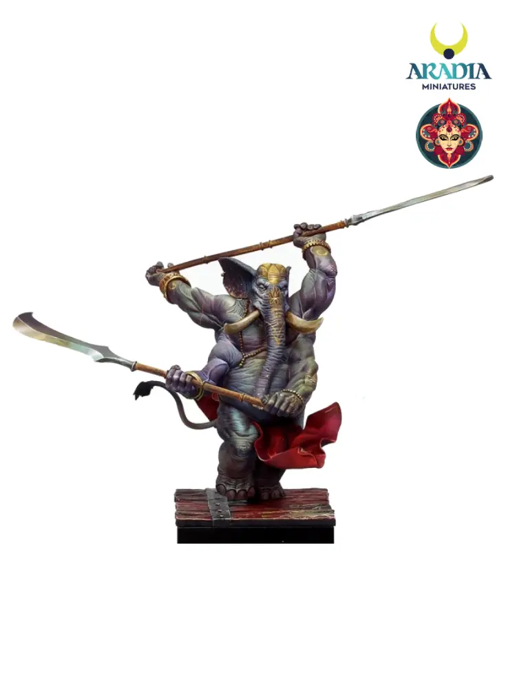 Aradia Minis Kali Yuga Ganesh figurine en résine à peindre