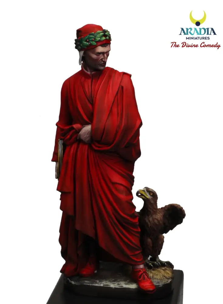 Aradia Minis Divine Comédie Dante Alighieri figurine résine poète