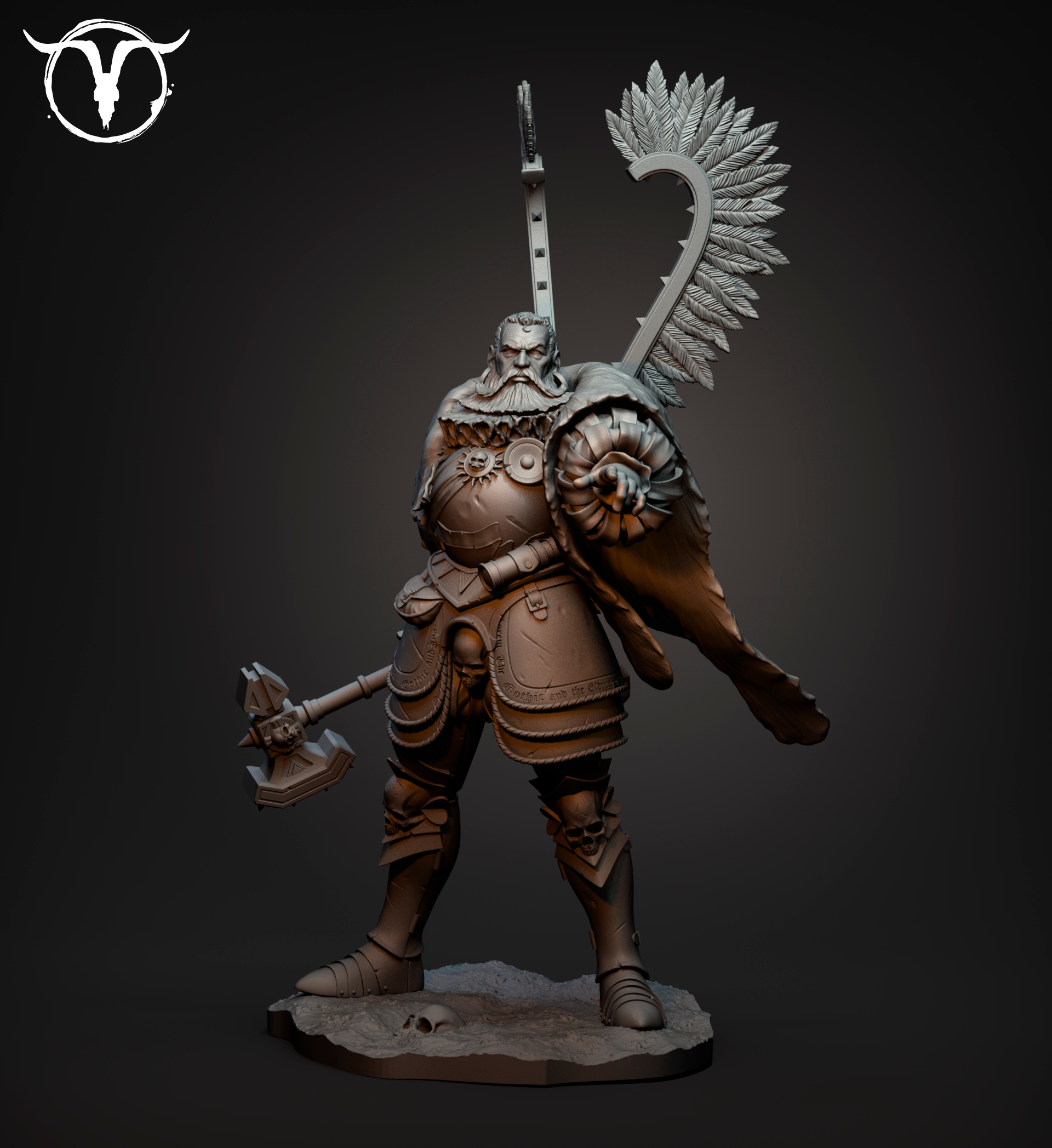 Akelarre Models 75/80 mm Wolfram + Murktail pack figurine résine