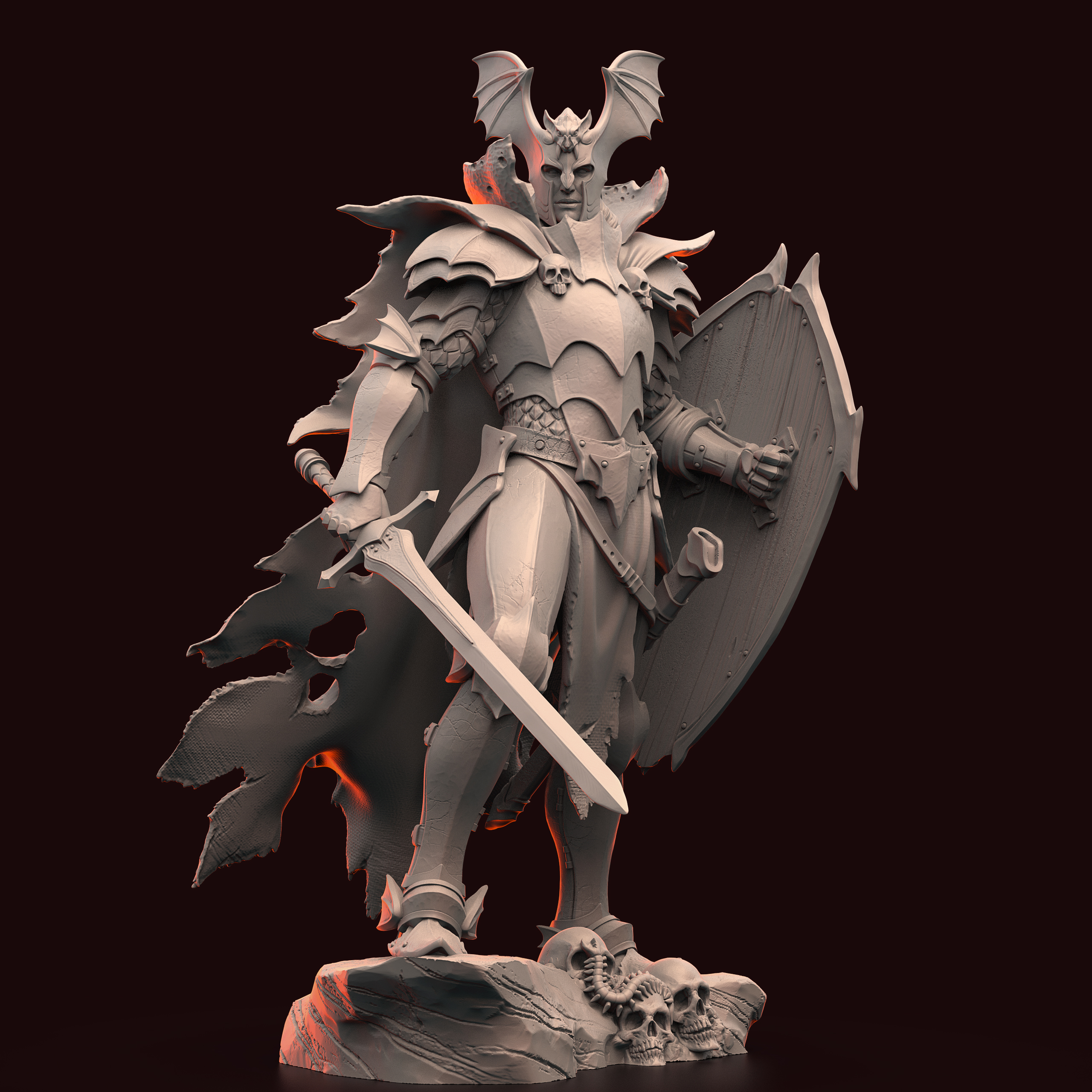 Akelarre Models 80mm figurine Dracul Lord Undead résine
