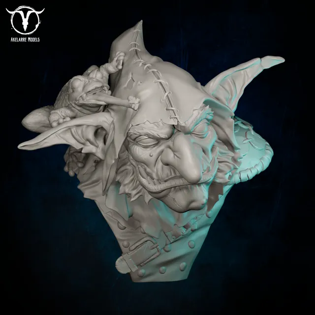 Akelarre Busts Dru'k Goblin Trickster buste résine