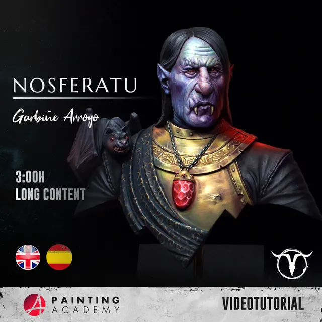 Akelarre Models Busts Nosferatu bust vidéotutoriel peinture 3h