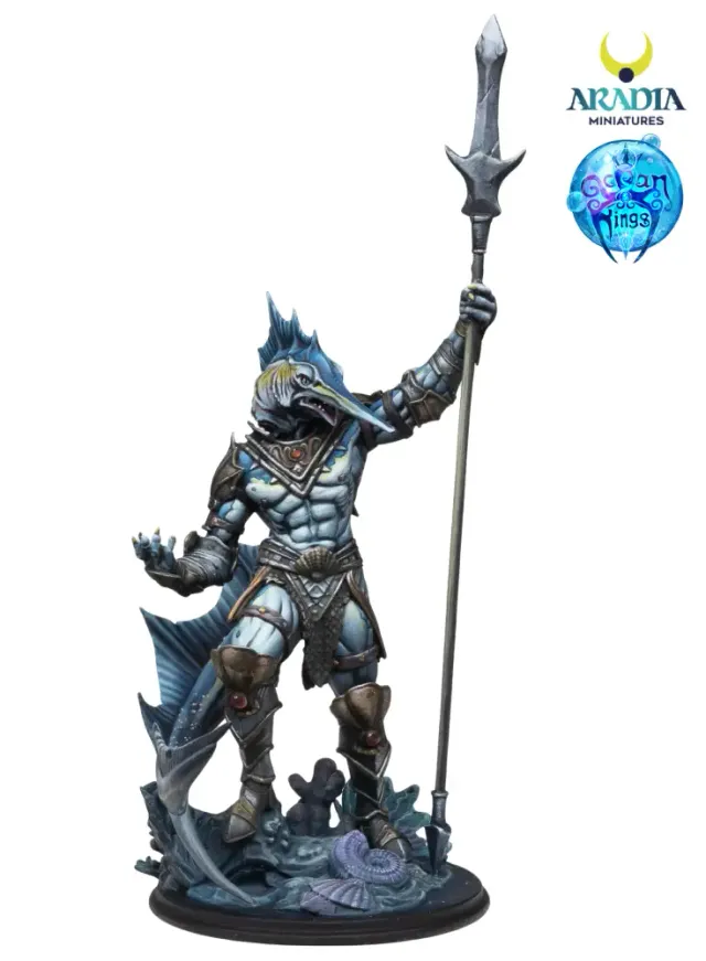 Aradia Minis Ocean Kings Aqualon Bladecrest figurine résine