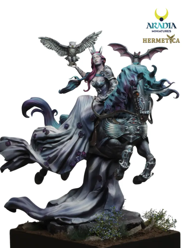 Aradia Minis Hermetica Lady of the Black Rose figurine résine