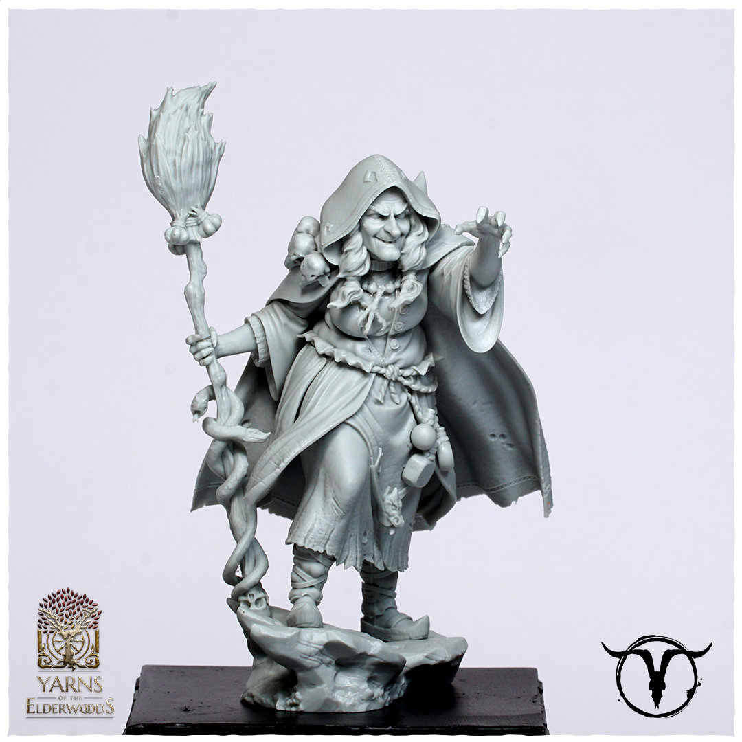 Akelarre Models 75/80 mm Ira figurine sorcière 75mm résine