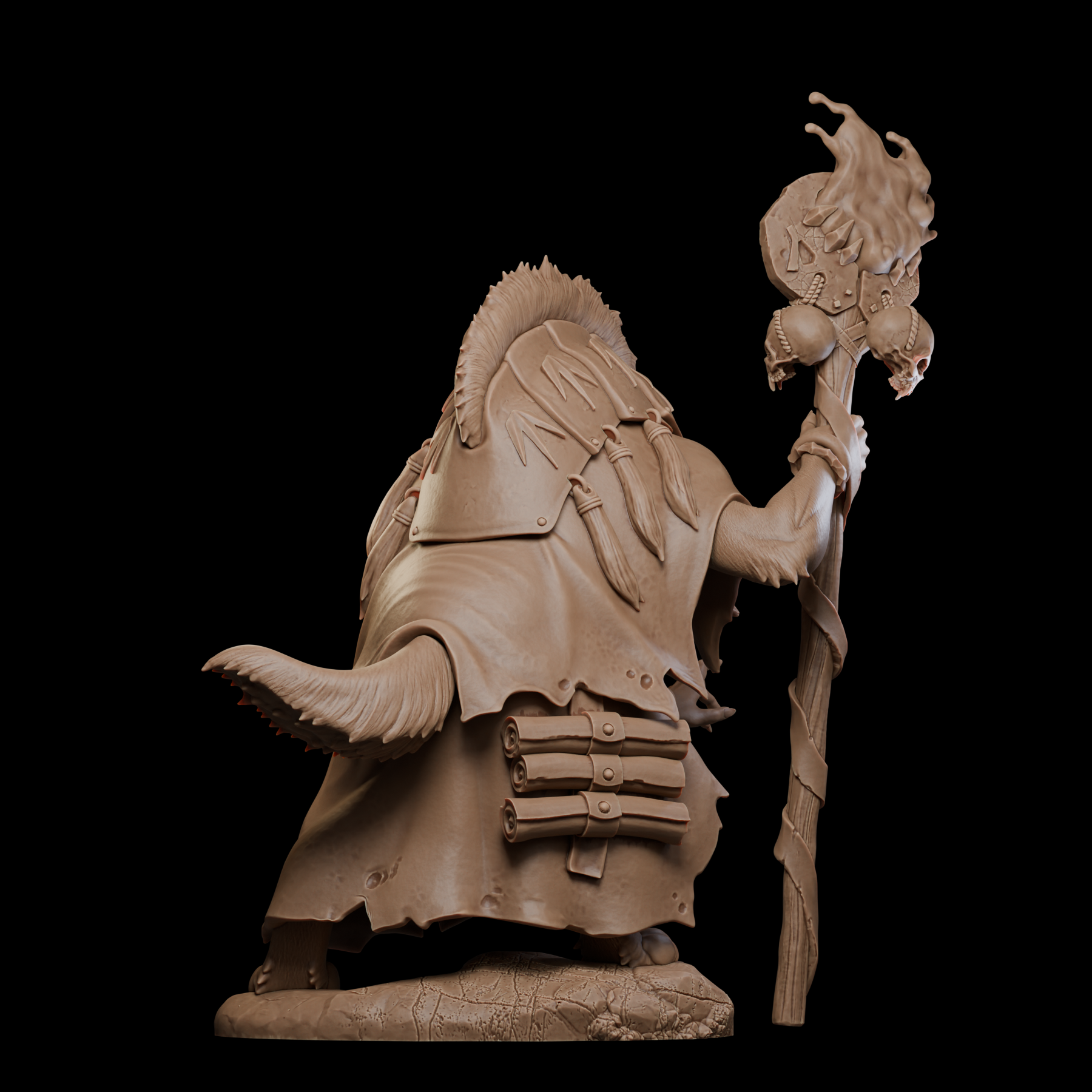 Akelarre Models Rhazak Exiled Mage figurine résine 80 mm