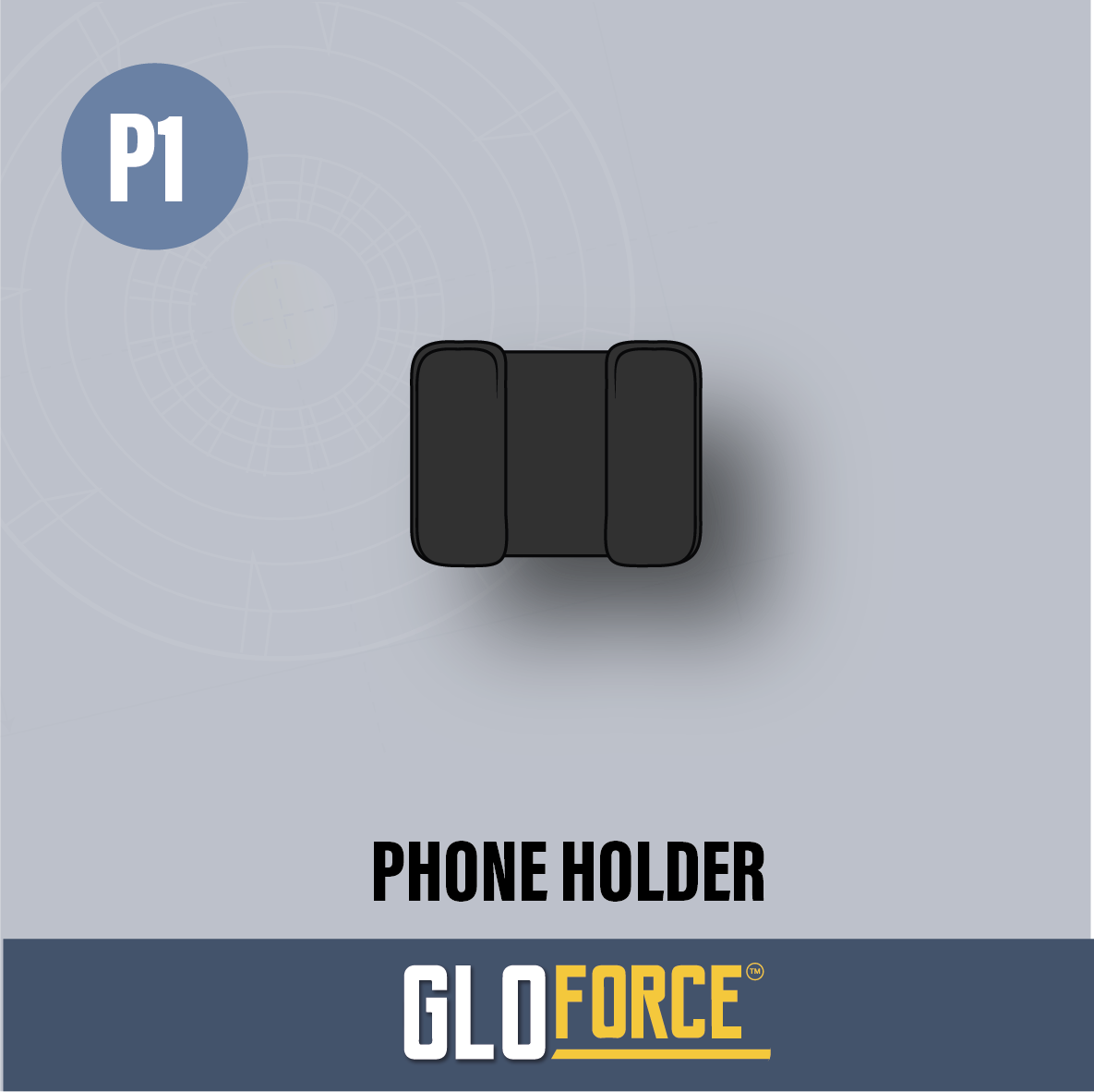 GLOFORCE COMPONENTS P1 Support téléphone mains libres