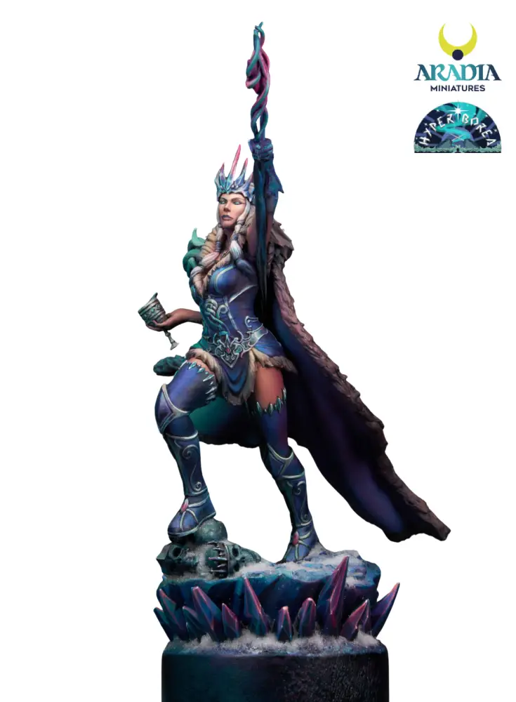 Aradia Minis Hyperborea Skadi figurine en résine 75mm à peindre