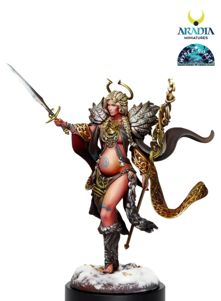 Aradia Minis Hyperborea Freya figurine résine déesse nordique
