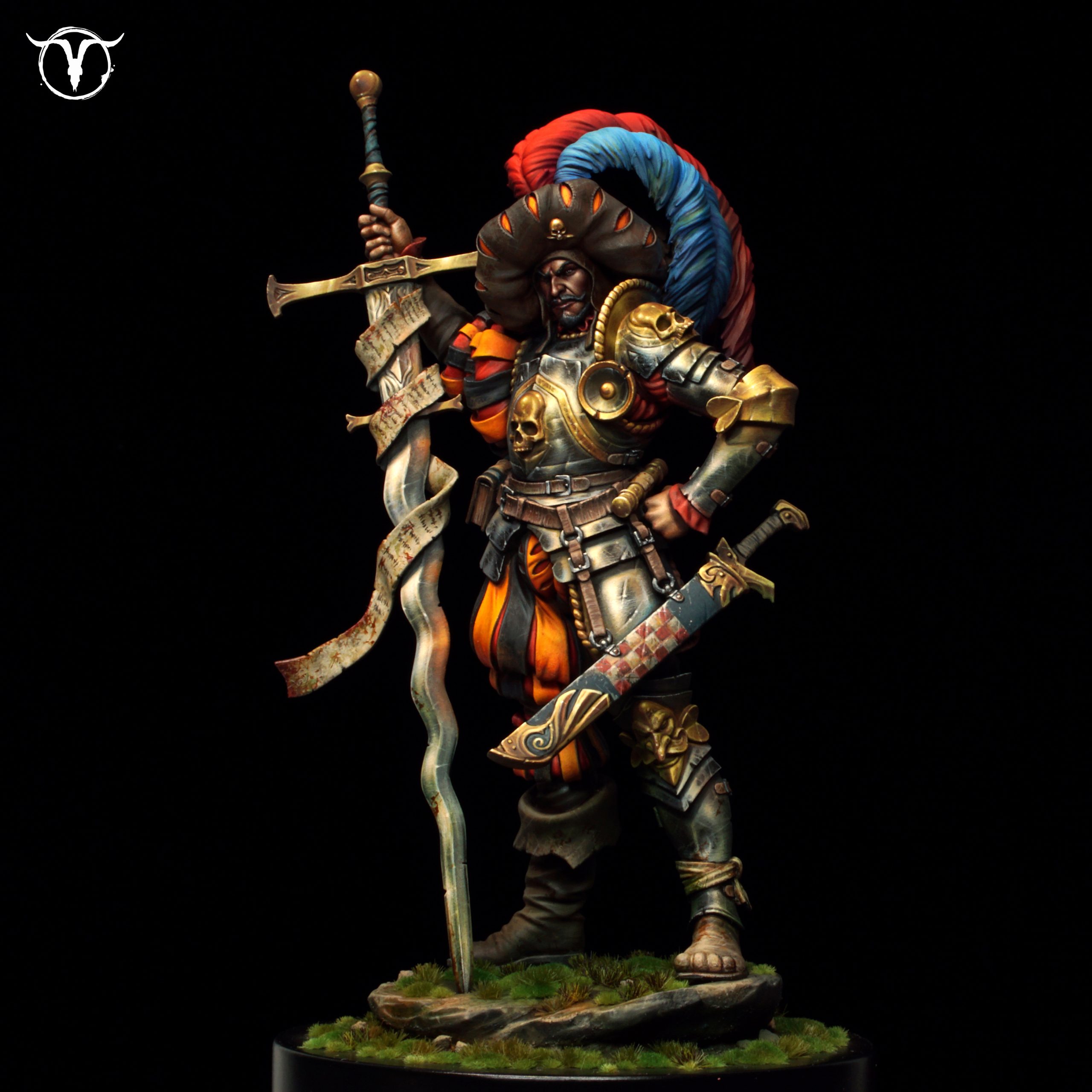 Akelarre 75/80 mm Corwin Lansquenet figurine résine