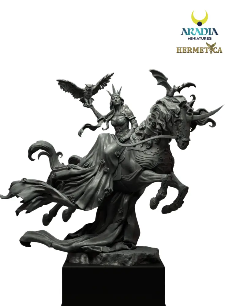 Aradia Minis Hermetica Lady of the Black Rose figurine résine