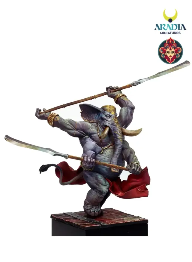 Aradia Minis Kali Yuga Ganesh figurine en résine à peindre